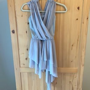 Weissman, Gray Lyrical Leotard